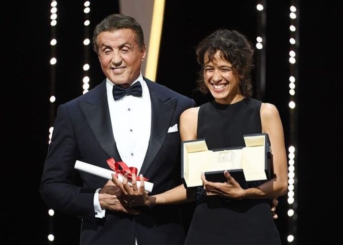 Sylvester Stallone & Mati Diop - Grand Prix for ATLANTIQUE (ATLANTICS) à Cannes en 2019.