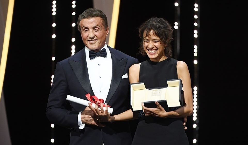 Sylvester Stallone & Mati Diop - Grand Prix for ATLANTIQUE (ATLANTICS) à Cannes en 2019.