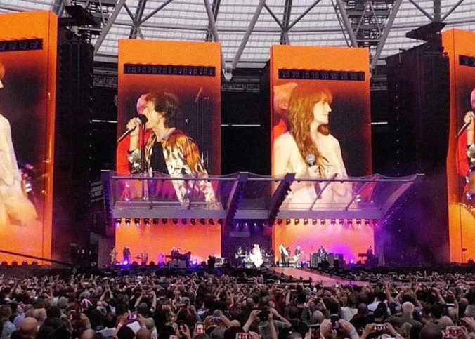 Les Rolling Stones en concert en 2019.