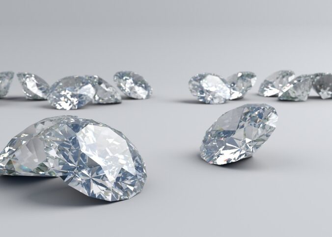 Des diamants scintillants.