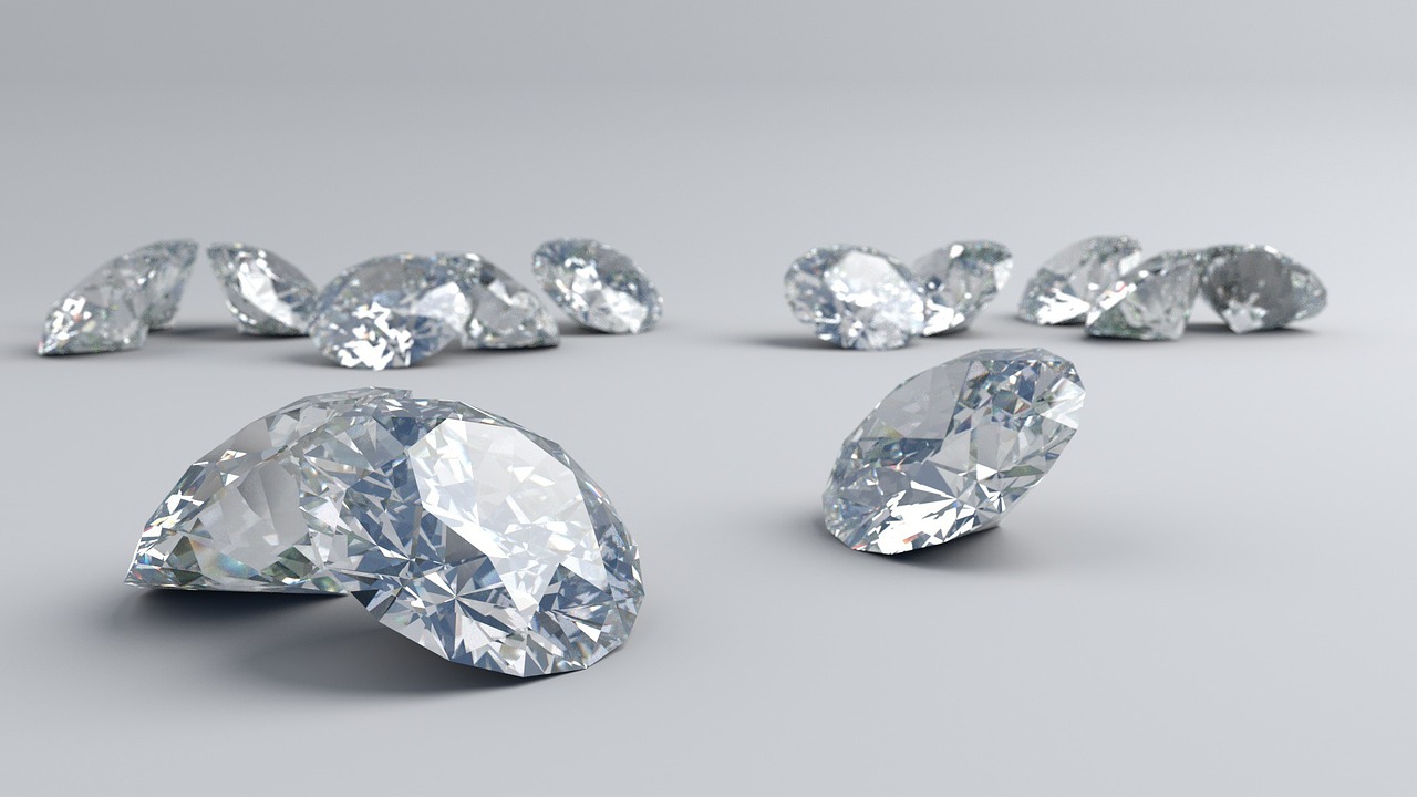 Des diamants scintillants.